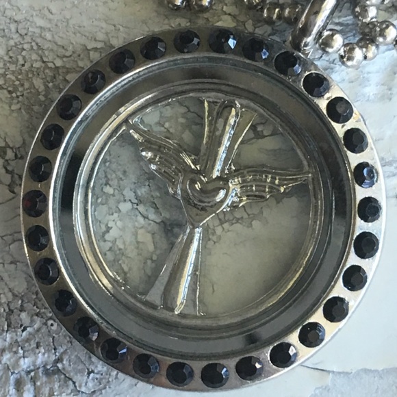 Silver Cross Memory Locket - Picture 2 of 2